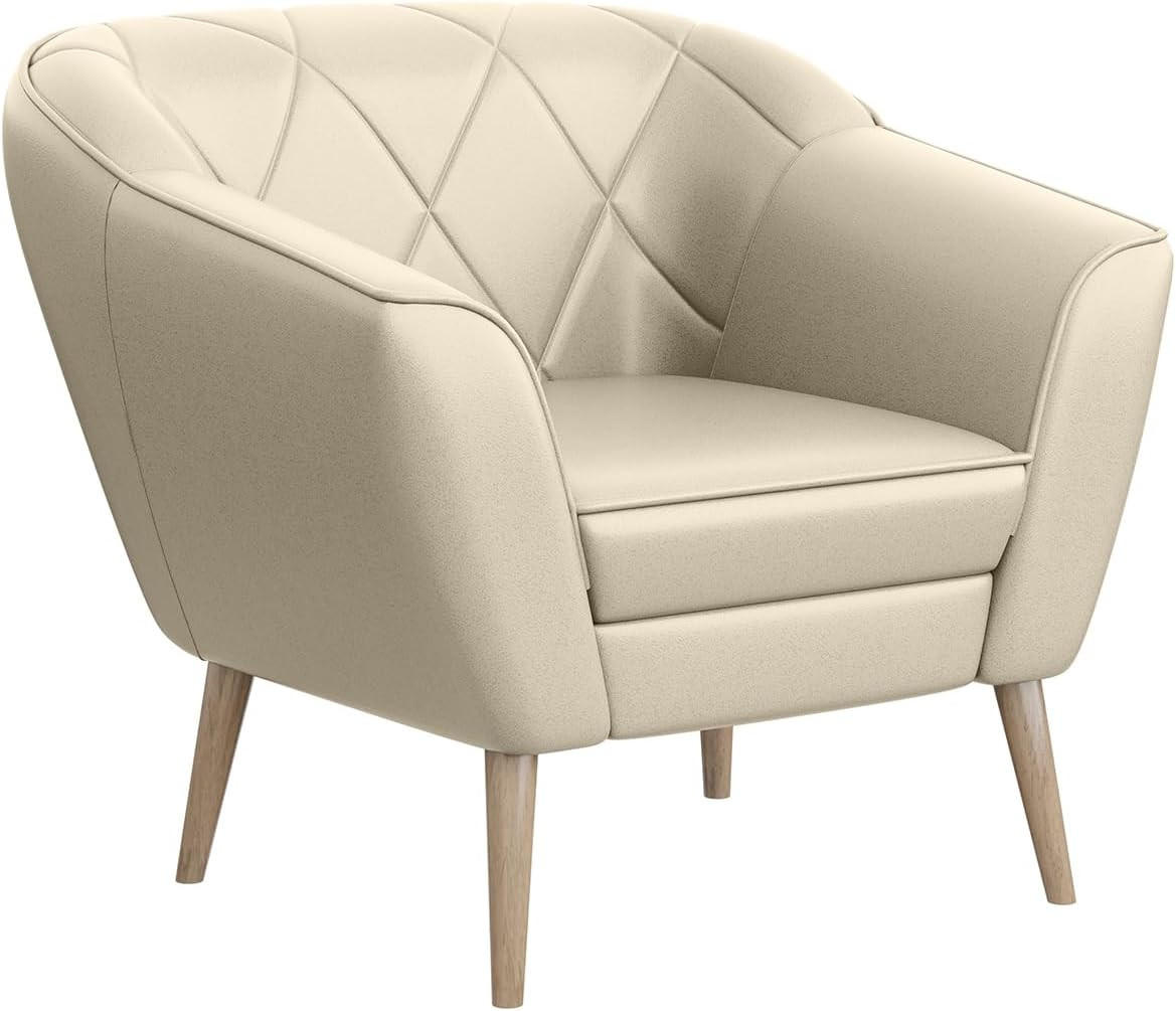 Meblini Sessel Creme 80x75x74 cm