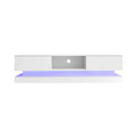 TV-LOWBOARD Led Weiß 160/35/40.5 cm - Weiß, Holz (160/40.5/35cm) - PANGIVO