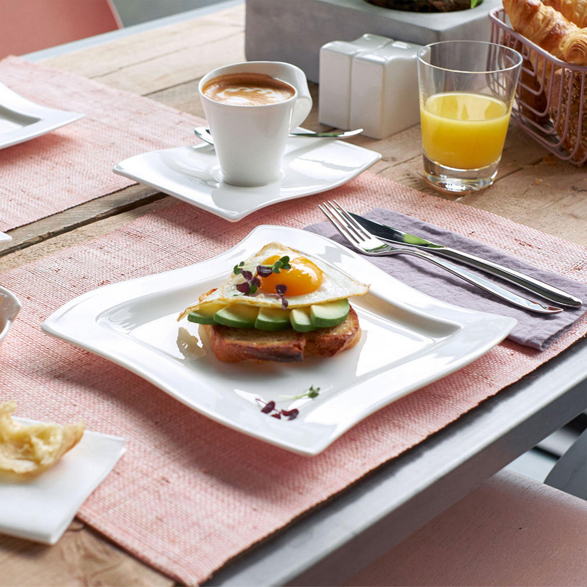 TAFELGABEL NewWave silber 203 mm 6er Set - Silberfarben, Metall - Villeroy & Boch