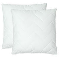 KISSEN, 2er-Set, 40x40 cm, 50% Polyester, 50% Baumwolle, Weiß - Weiß, Textil (40/40cm) - Zollner