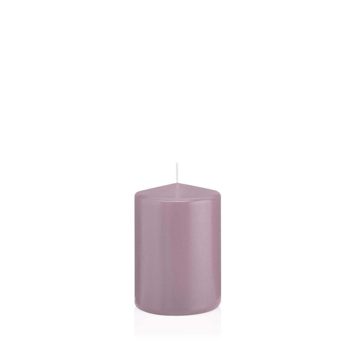 STUMPENKERZEN Mauve Lila Ø 68 x 100 mm, 12 Stück - Mauve, Paraffin (7/10cm) - Wiedemann Kerzen
