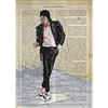 POSTER Michael Jackson A4 Schwarzer Rahmen - Schwarz, Papier (29.7/5/21cm) - Nacnic