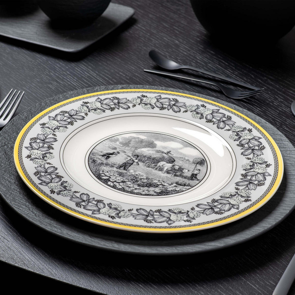 TAFELSERVICE Audun Ferme bunt 12er Set - Multicolor, Keramik (1/1/1cm) - Villeroy & Boch