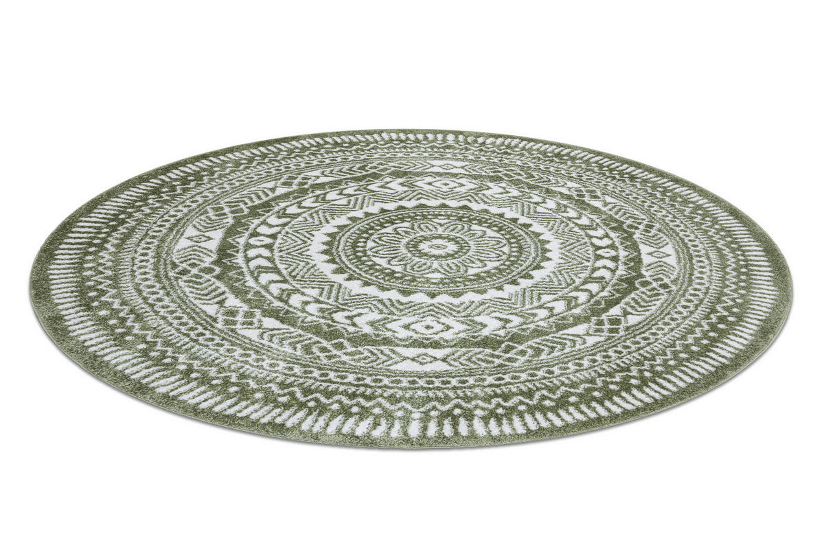 TEPPICH Fun 140 cm - Pastellgrün, Textil (140/140cm) - rugsX