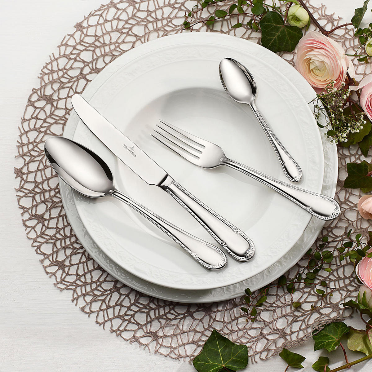 TAFELBESTECK Mademoiselle silber - Silberfarben, Metall - Villeroy & Boch