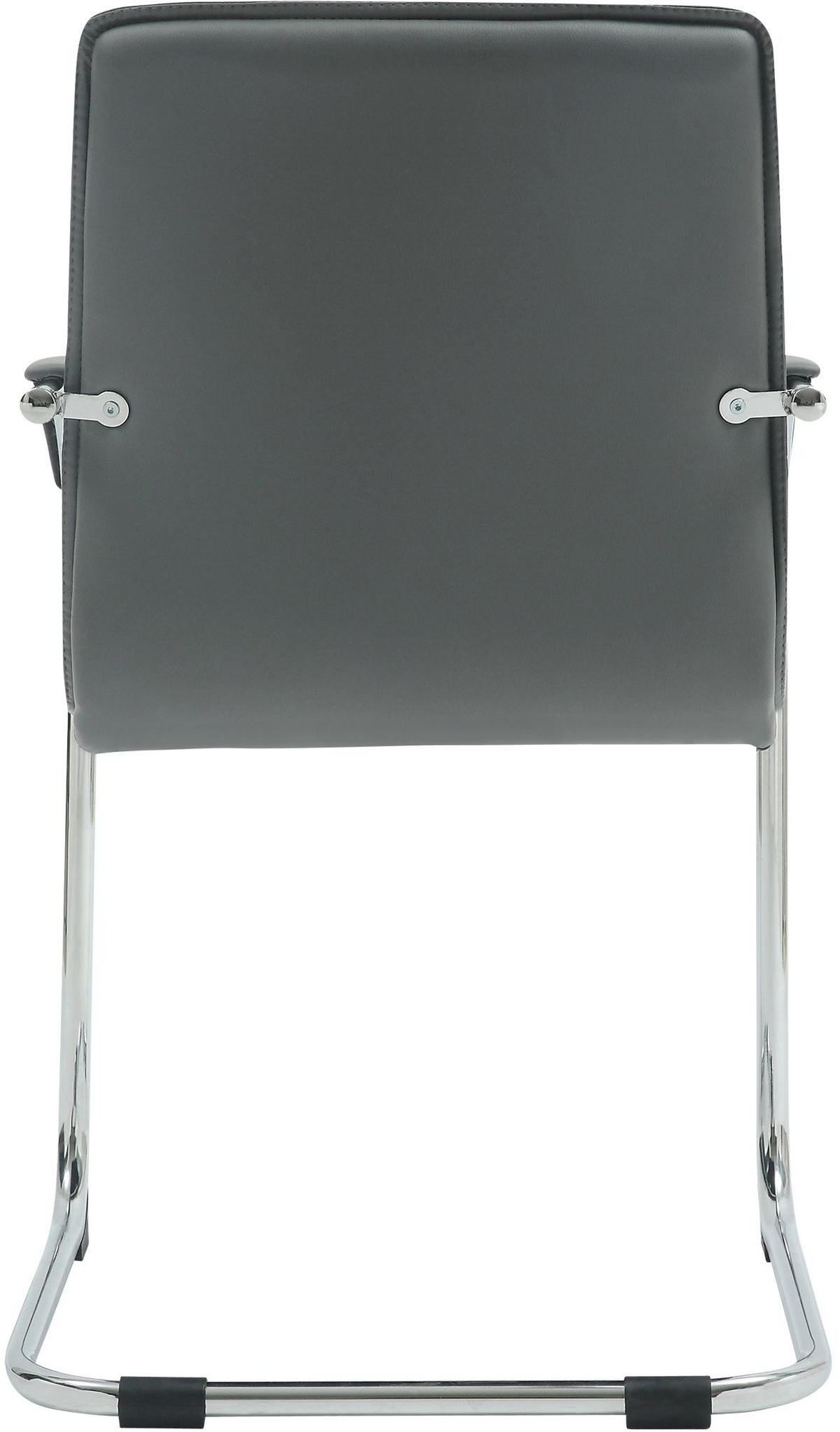 SCHWINGSTUHL 2er Set Lederlook Grau - Grau, Textil/Metall (56/95/60cm) - CLP
