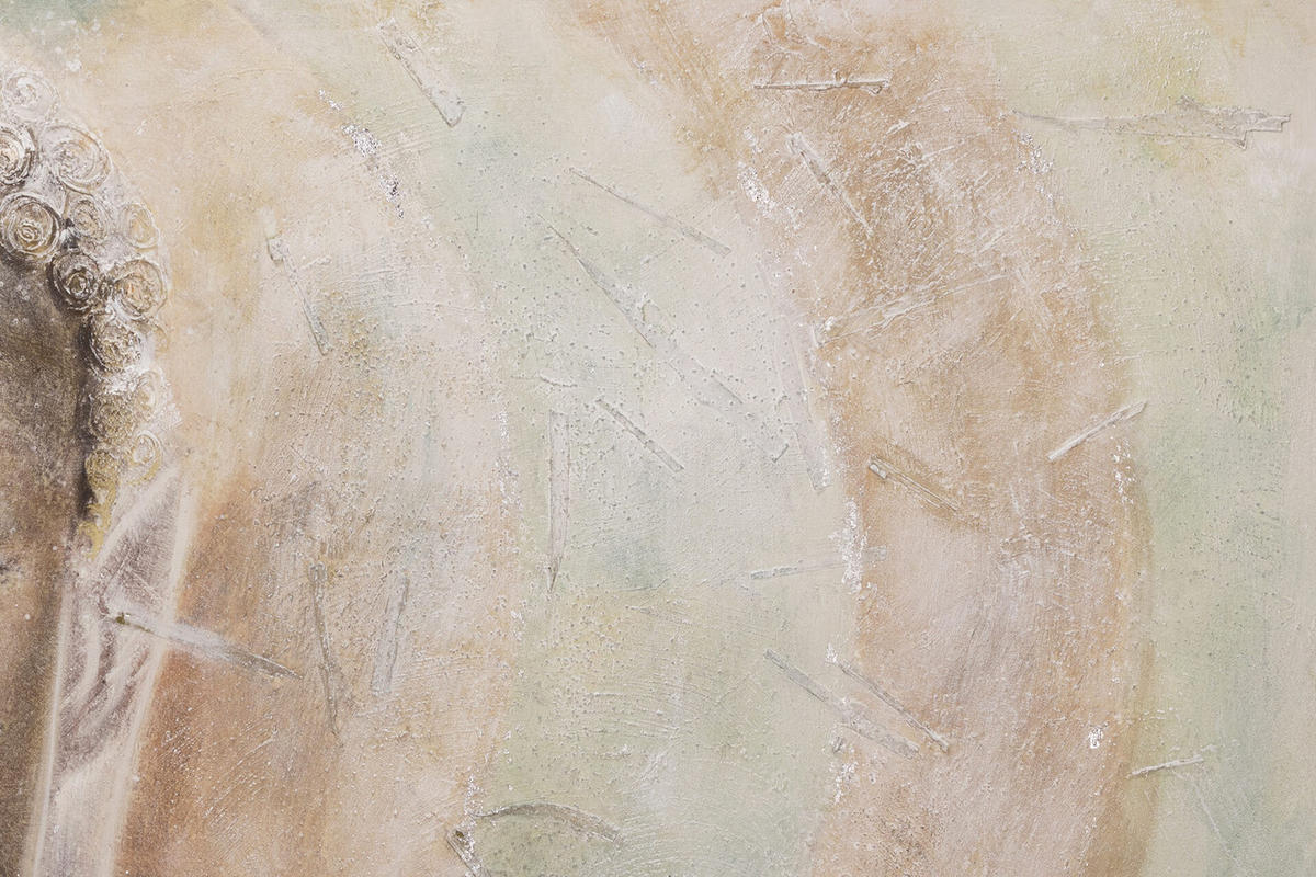 ACRYLBILD HANDGEMALT 120/60 cm - Beige, Holz/Textil (120/60cm) - KUNSTLOFT