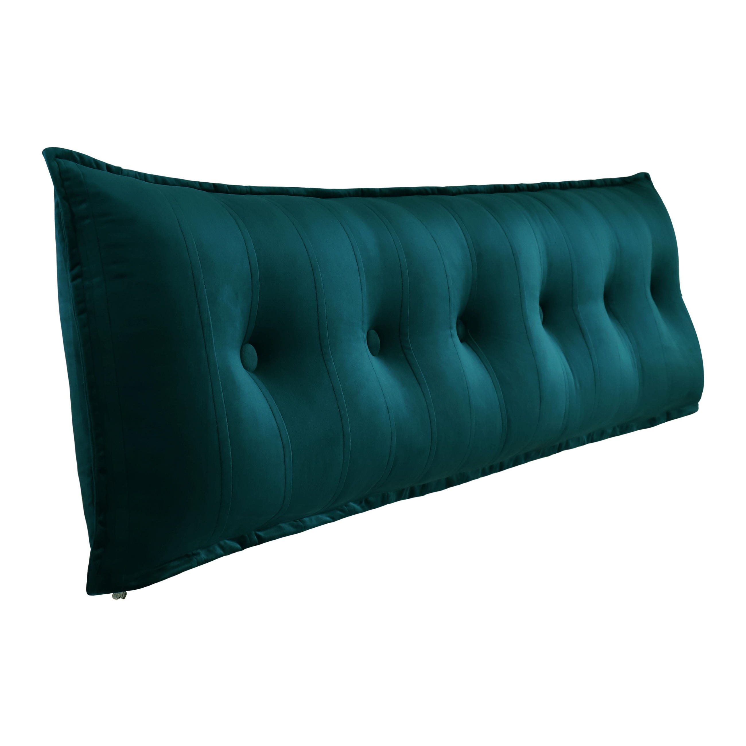 RÜCKENKISSEN Samtlook Grün 180 cm - Grün, Textil (45/180cm) - Vercart