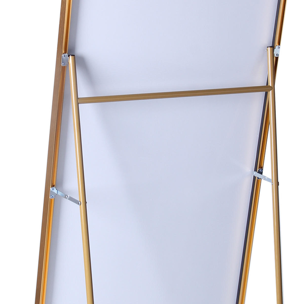 GANZKÖRPERSPIEGEL 80x180 cm, rechteckiger Aluminiumrahmen in Gold, ideal für Schlaf- & Wohnzimmer - Goldfarben, Metall (80/3/180cm) - BRILVERDE