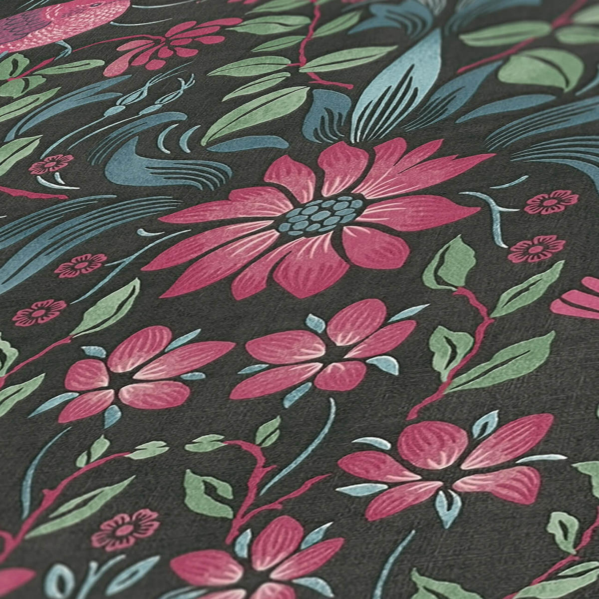 VLIESTAPETE Schwarz 53/1005 cm - Schwarz, Kunststoff/Textil (53/1cm) - KUNSTLOFT