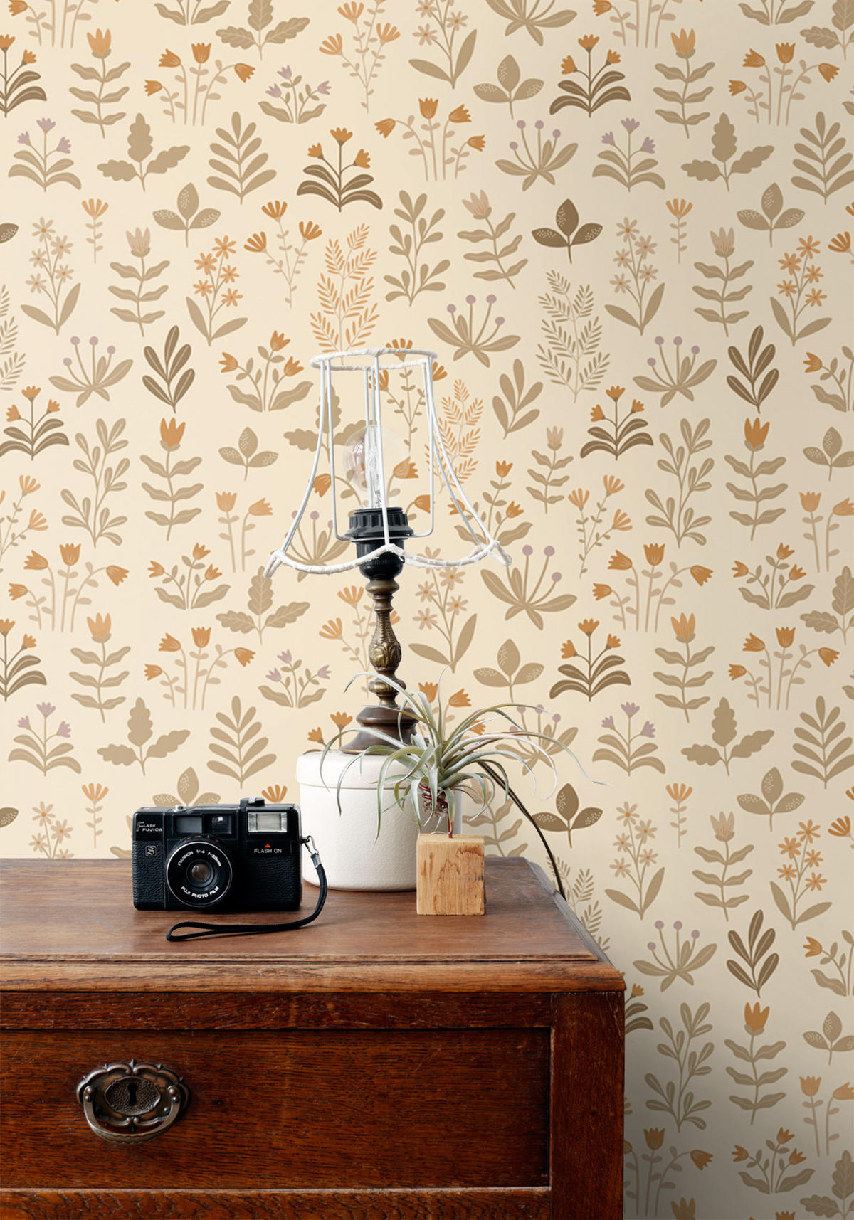 TAPETE Feldblumen 50 x 900 cm - Beige, Papier (50/900cm) - ESTAhome