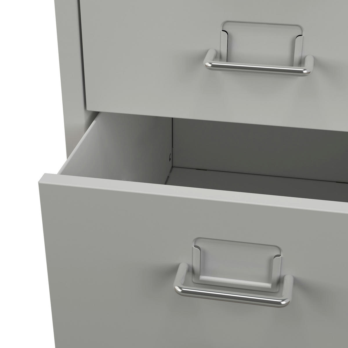 ROLLCONTAINER Kökar - Weiß, Metall (28/48/41cm) - [en.casa]
