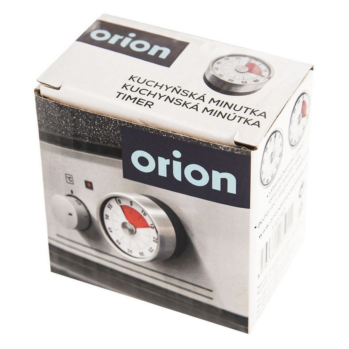 KÜCHENTIMER Silber Schwarz - Silberfarben, Metall (6/3.5/6cm) - Orion 
