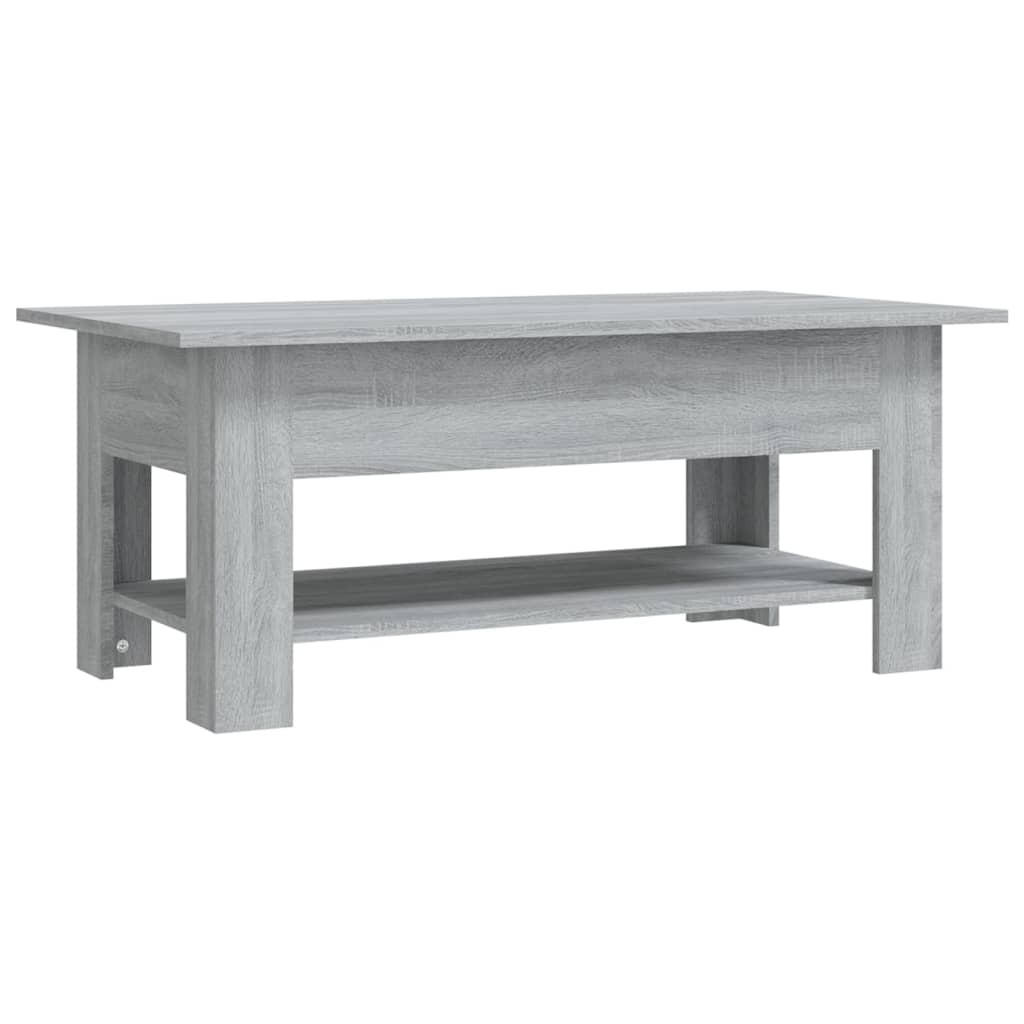 COUCHTISCH Grau Sonoma 102x55x42 cm Holzwerkstoff - Grau, Holzwerkstoff (102/55/42cm) - furnicato