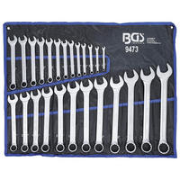 RINGMAULSCHLÜSSEL-SATZ, Zollgrößen, 25-teilig, 1/4"-1.1/4" - Multicolor, Kunststoff (375/175/175cm) - BGS technic