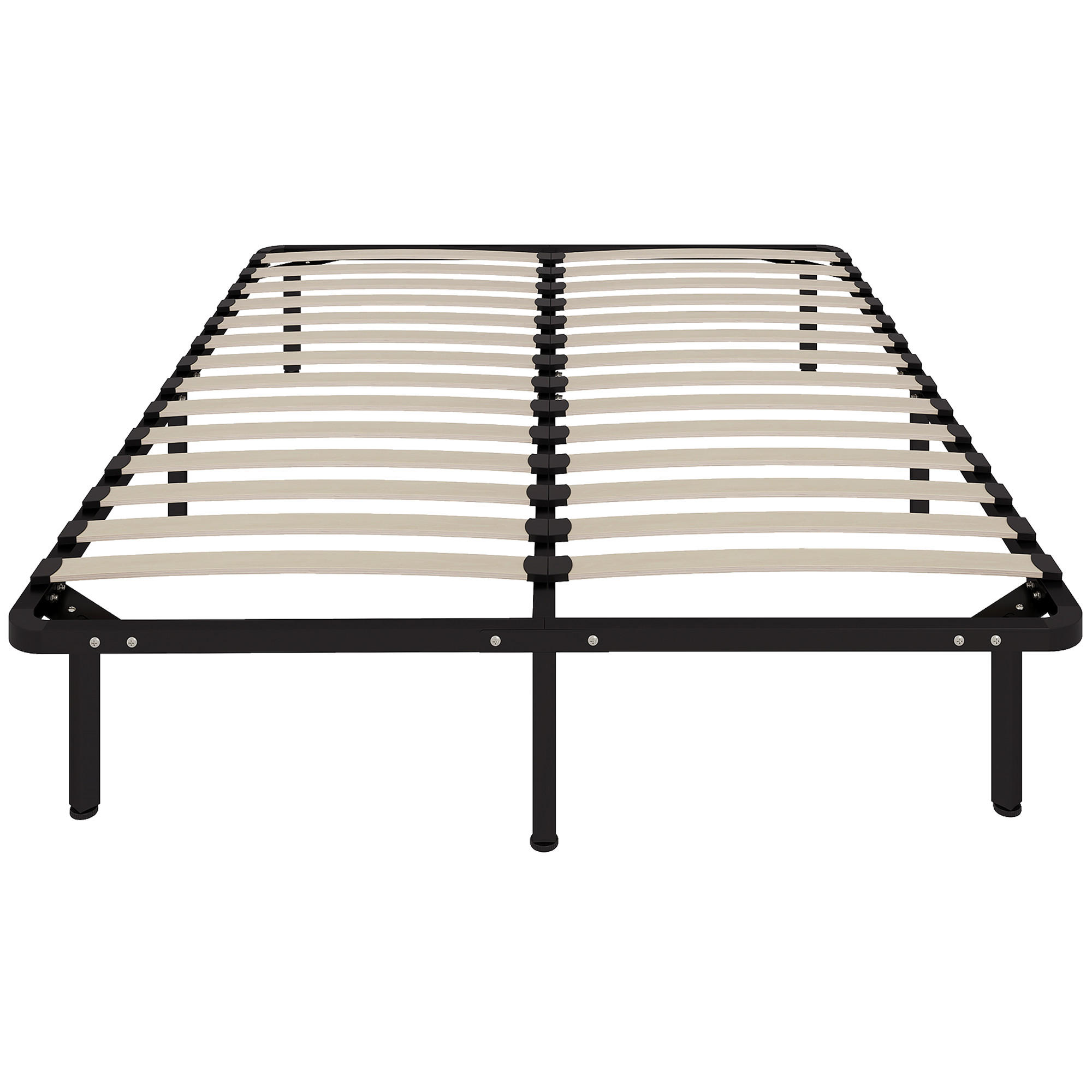 BETT 140x190 cm DE-14633 mit Stauraum, industriell Schwarz - Schwarz, Metall (140/190cm) - ComfortXL