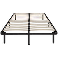 BETT 140x190 cm DE-14633 mit Stauraum, industriell Schwarz - Schwarz, Metall (140/190cm) - ComfortXL