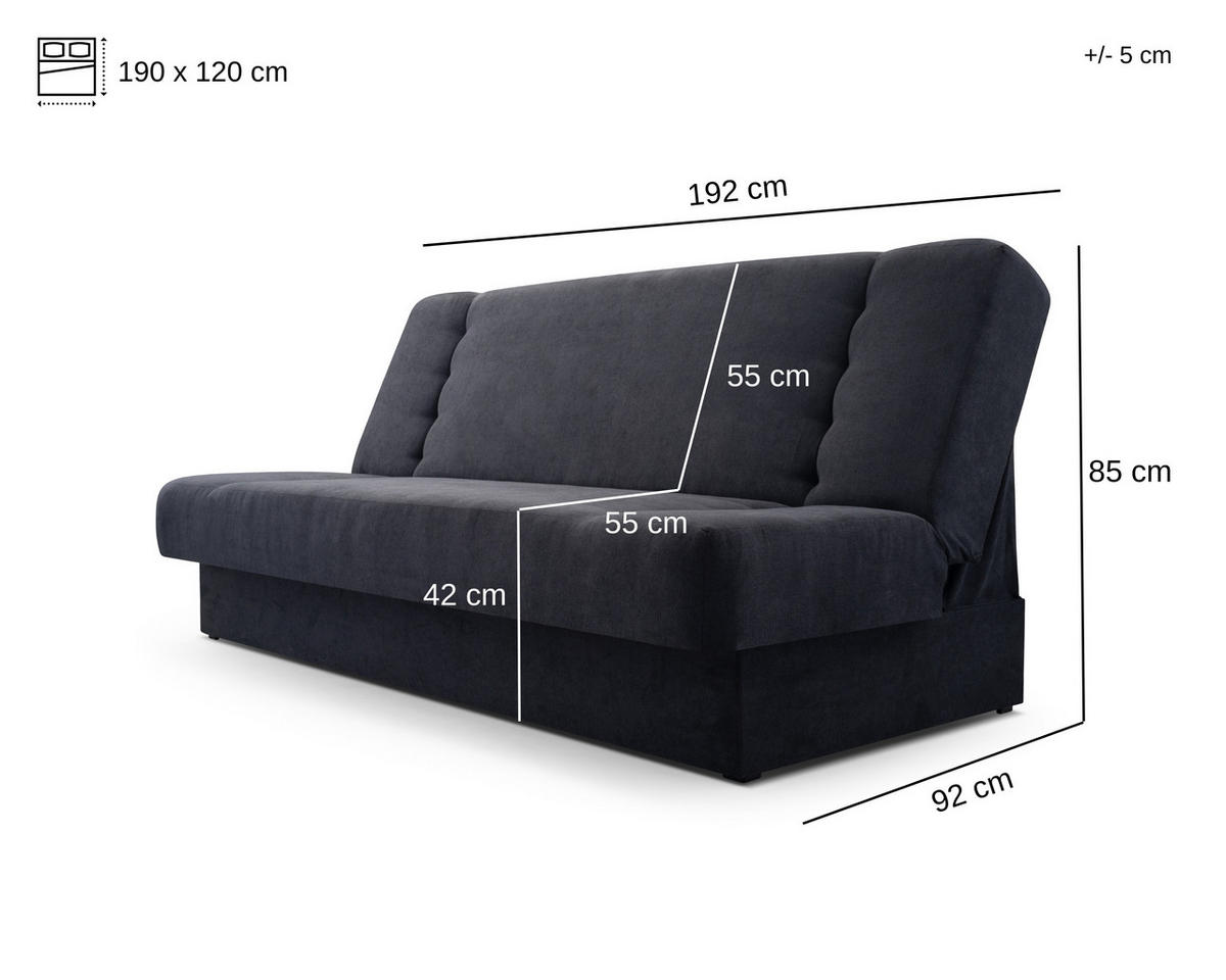 SCHLAFSOFA - Cyprus patchwork - Rosa + Oliv - Rosa, Holz (192/85/92cm) - Möblo