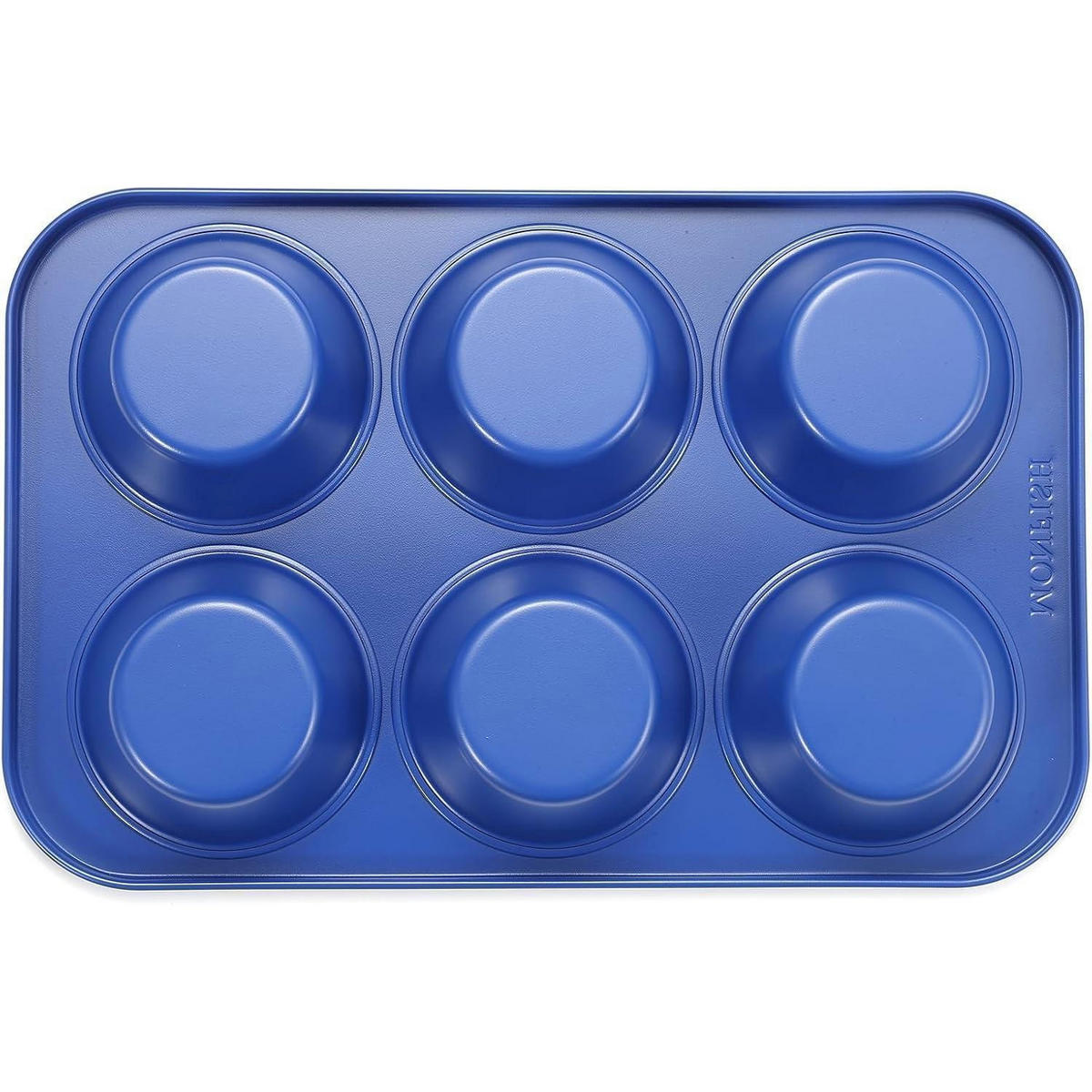 MUFFINFORM für 6 Jumbo-Tassen Karbonstahl Haze Blue - Grau, Metall (22.5/4.5/34.5cm)