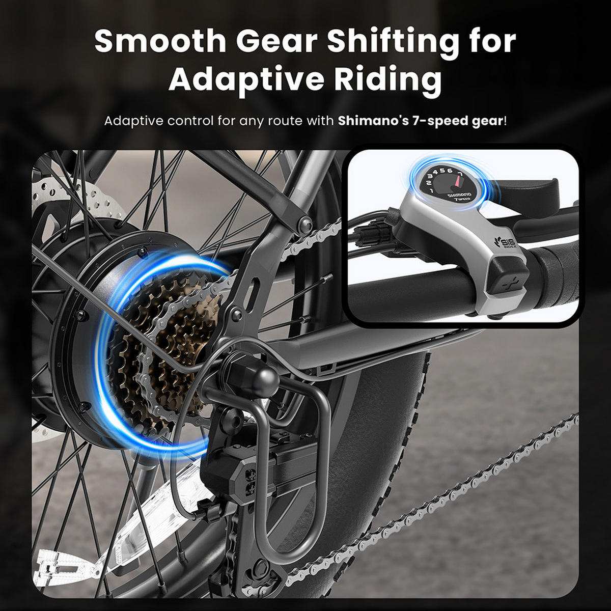 E-BIKE Touroll S3 – All-Terrain-Fat-Tires für grenzenlosen Fahrspaß - Graphitfarben, Metall (85cm) - Touroll