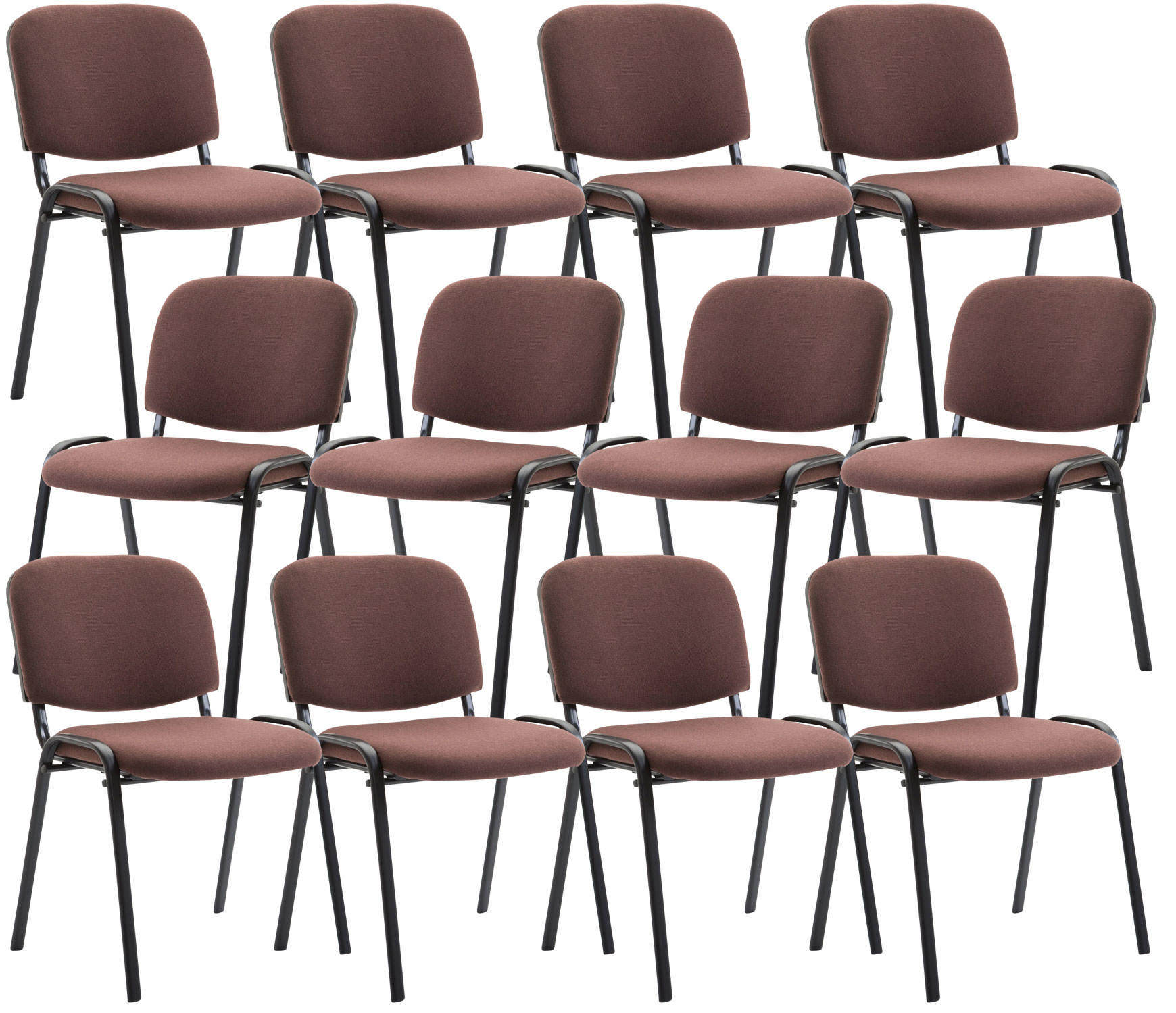CLP Besucherstuhl Braun 53x83x53 cm