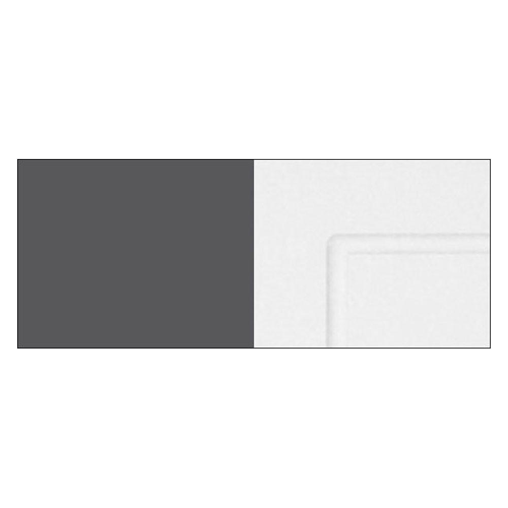 Thumbnail - Feldmann-Wohnen Klapphängeschrank, Weiß, Dunkelgrau, Holz, 30x36x32.5 cm, Küchen, Küchenmöbel, Küchenschränke, Küchenobe...