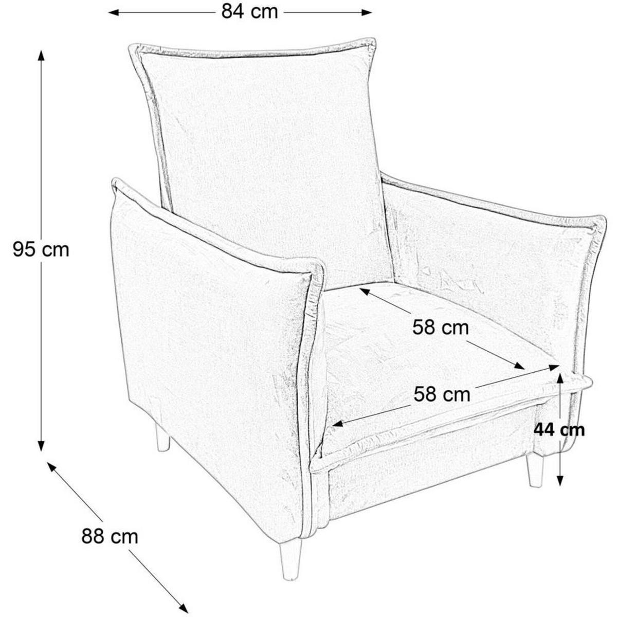 RELAXSESSEL Pillow gelb mit Buchenbeinen - Gelb/Buchefarben, Textil (84/95/88cm) - Beautysofa