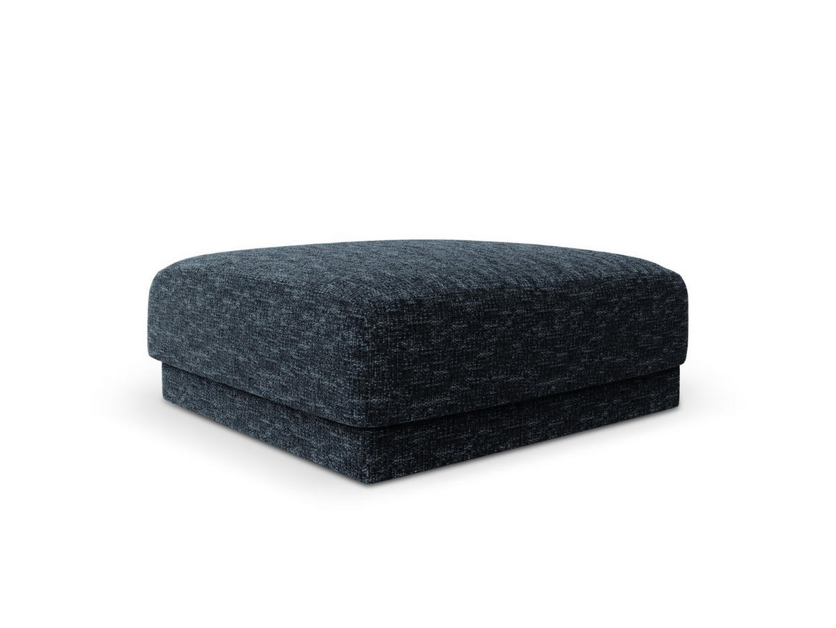 POUF Miley aus Chenille-Stoff königsblau - Blau, Textil (90/40/90cm) - Micadoni