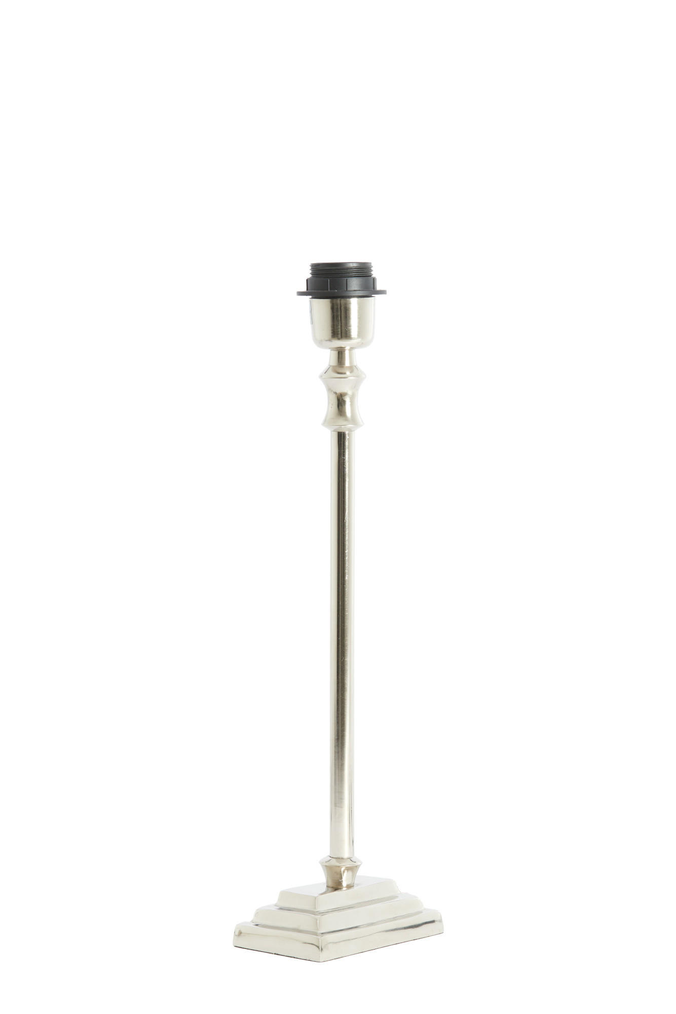 LAMPENFUSS Kota Silber 12/7,5/38 cm - Silberfarben, Metall (12/7.5/38cm) - Light & Living