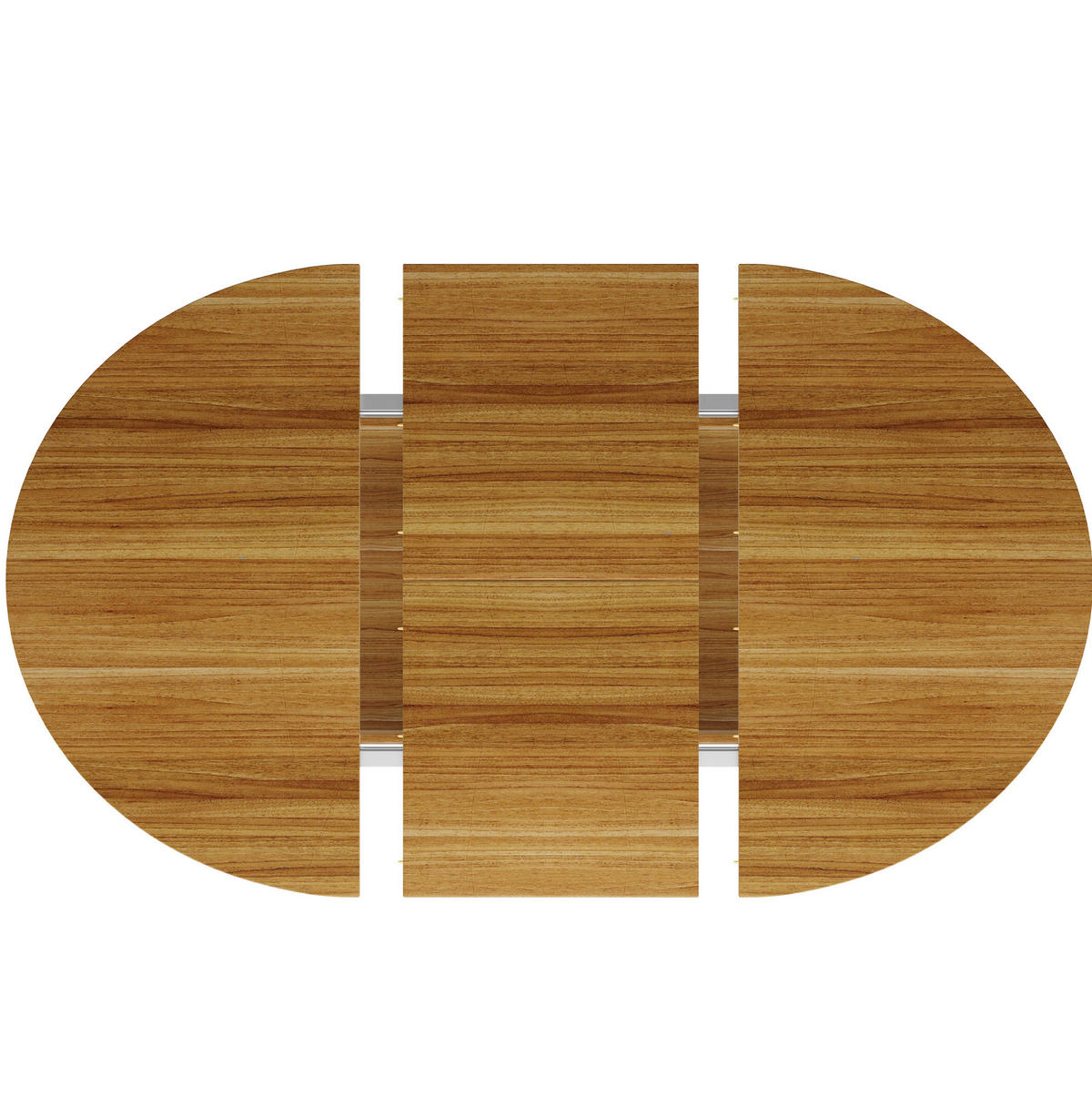 AUSZIEHTISCH 118/76,8 cm in Braun – rund, zu oval ausziehbar - Braun, Holzwerkstoff (118/118/76cm) - BEAOK