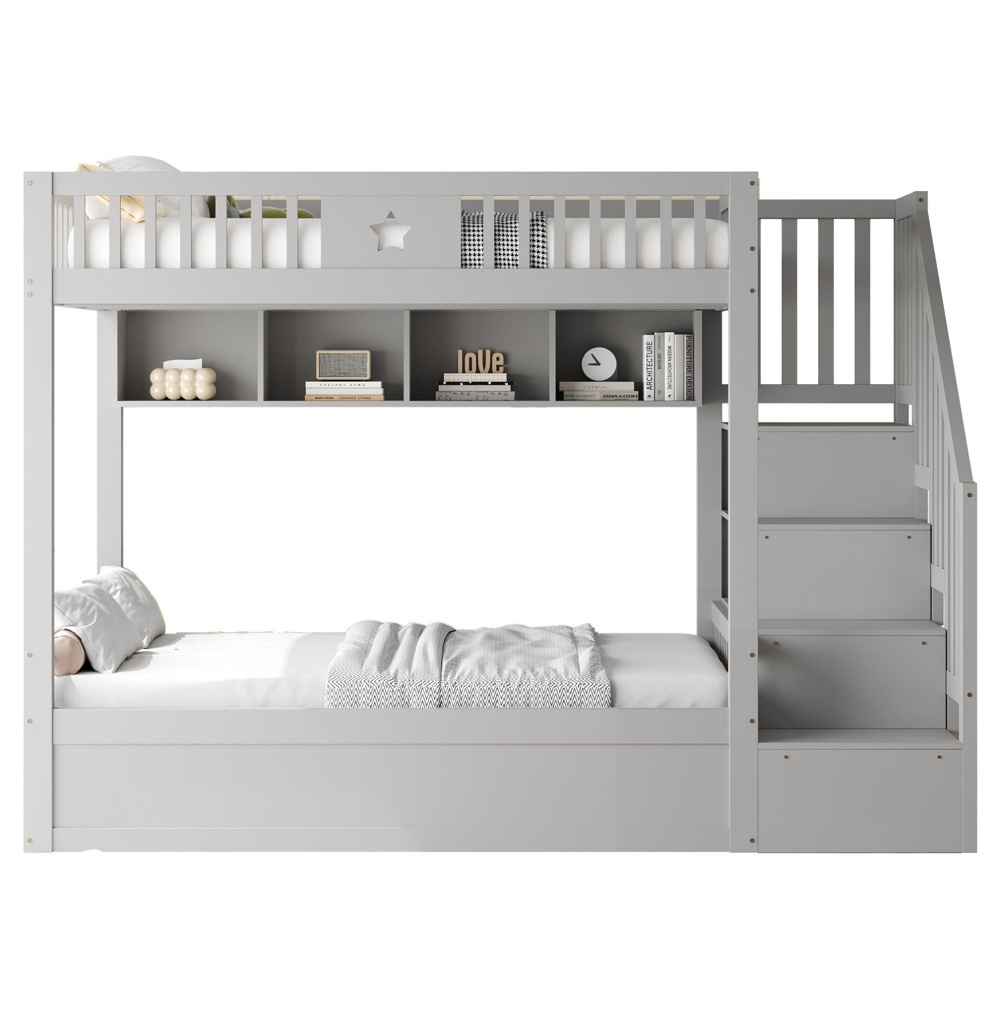 Ivmeu Etagenbett Grau 140x200 cm