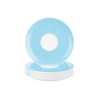 KOMBIUNTERTASSEN Liberty Pure Colors Lagoon Blue ø 16 cm 6er Set - Blau, Keramik (16.1cm) - Seltmann Weiden