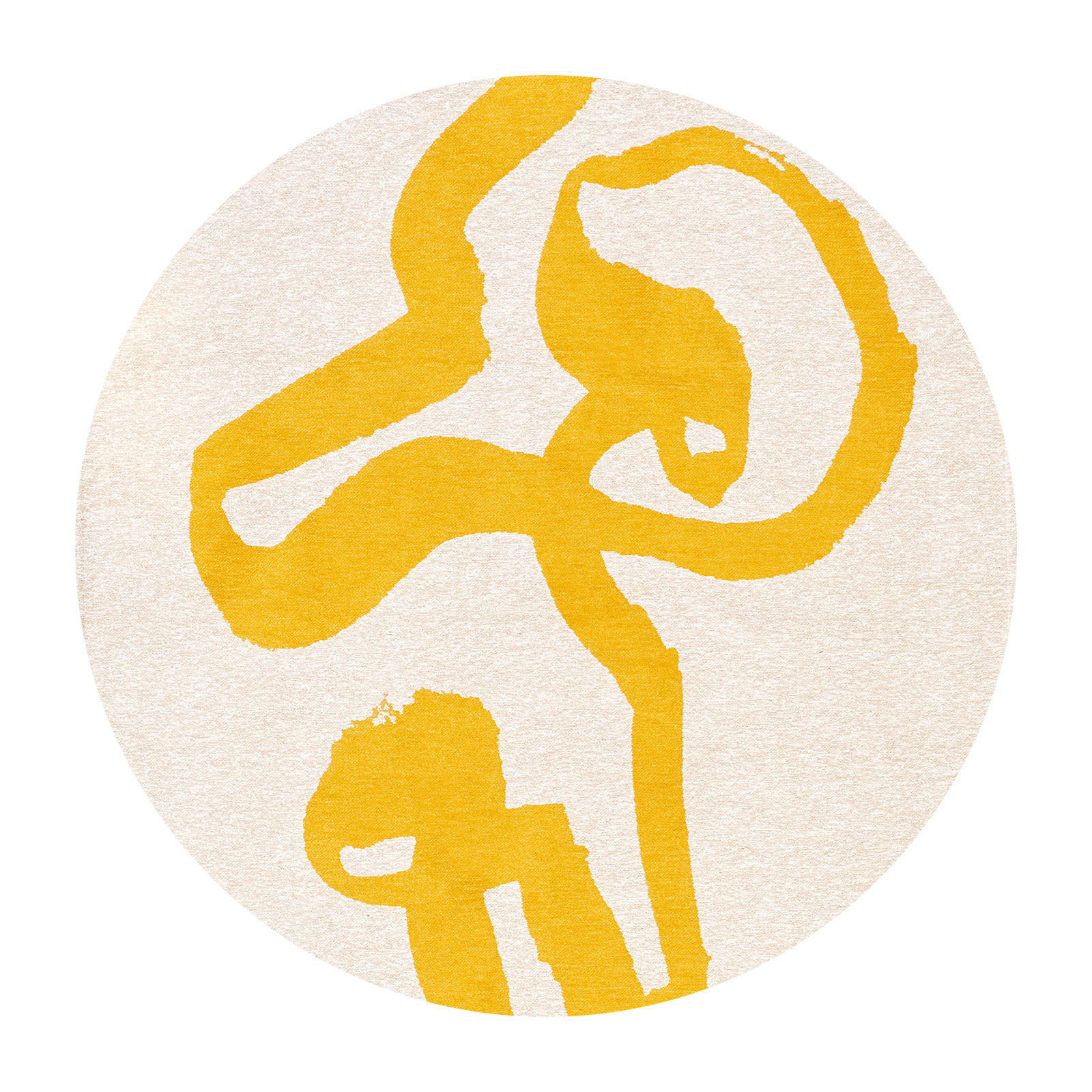 PREPROGA Ribbon Pure Yellow 140/140 cm - rumena, umetna masa/tekstil (140/140cm) - Louis De Poortere