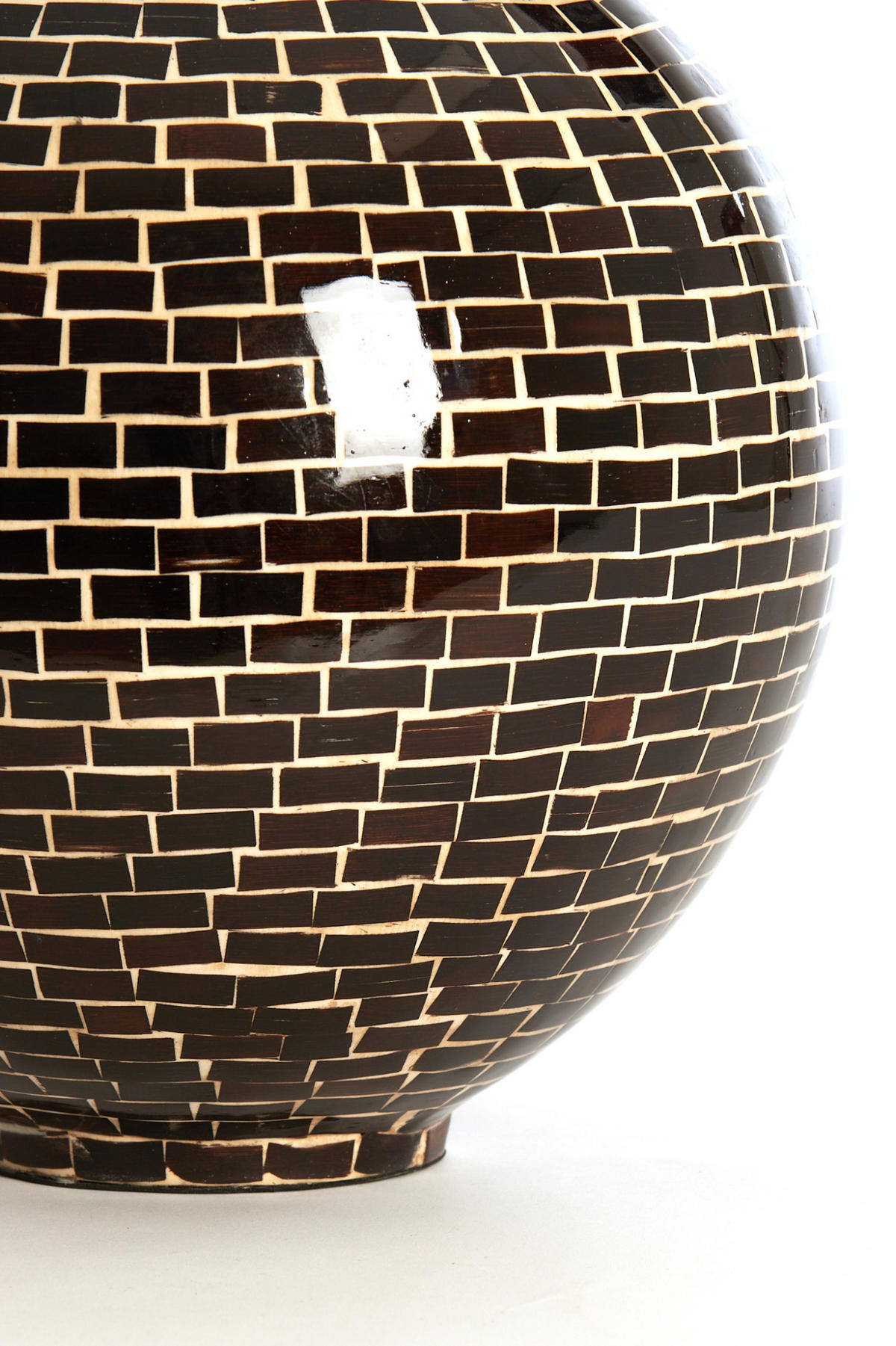 VASE Elorza Braun Ø28/35 cm - Braun, Holz (35cm) - Light & Living