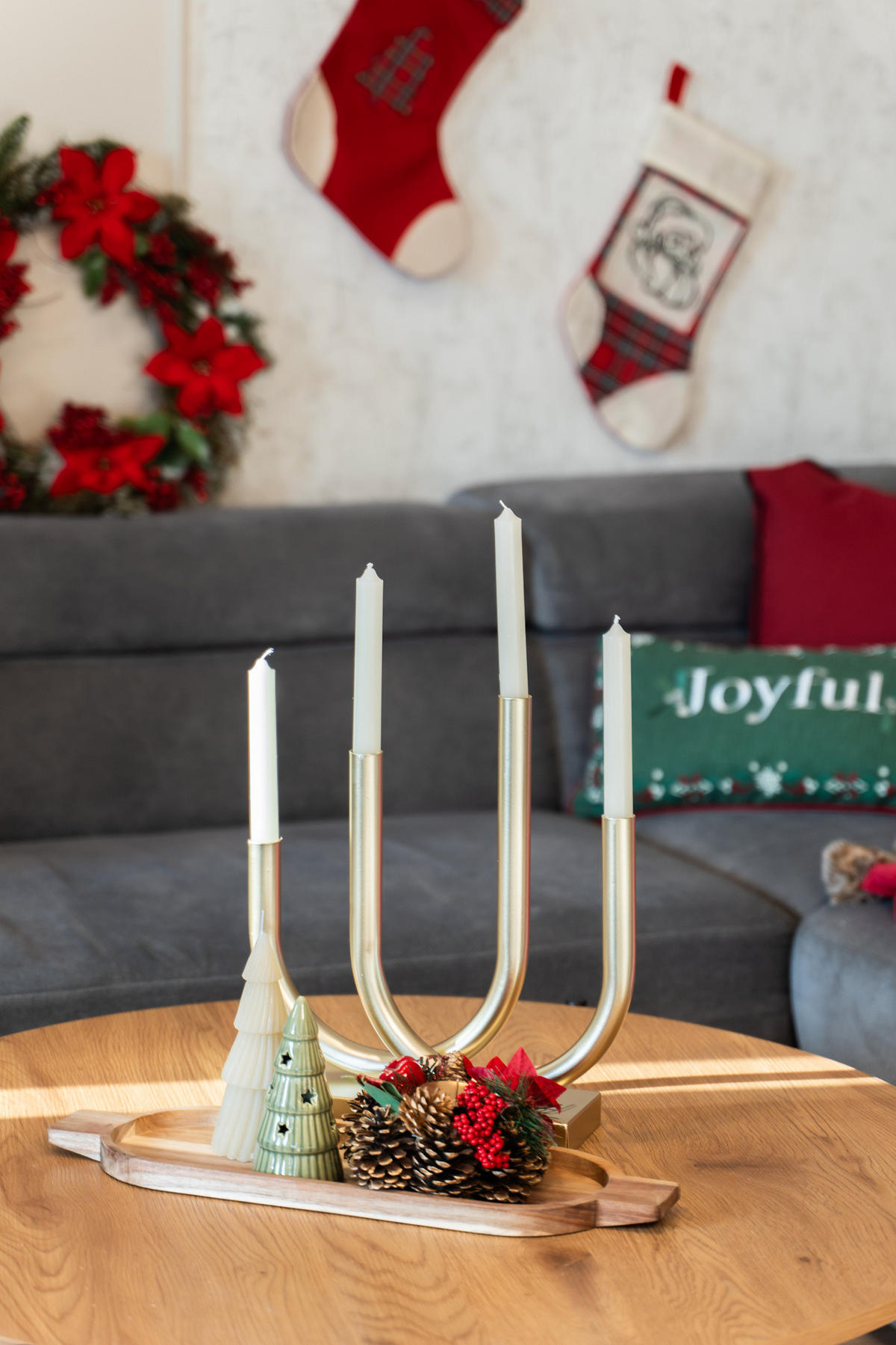 KERZENSTÄNDER aus Metall Tonis 33/9/34 cm - Goldfarben, Metall (9/34/33cm) - Boltze Home