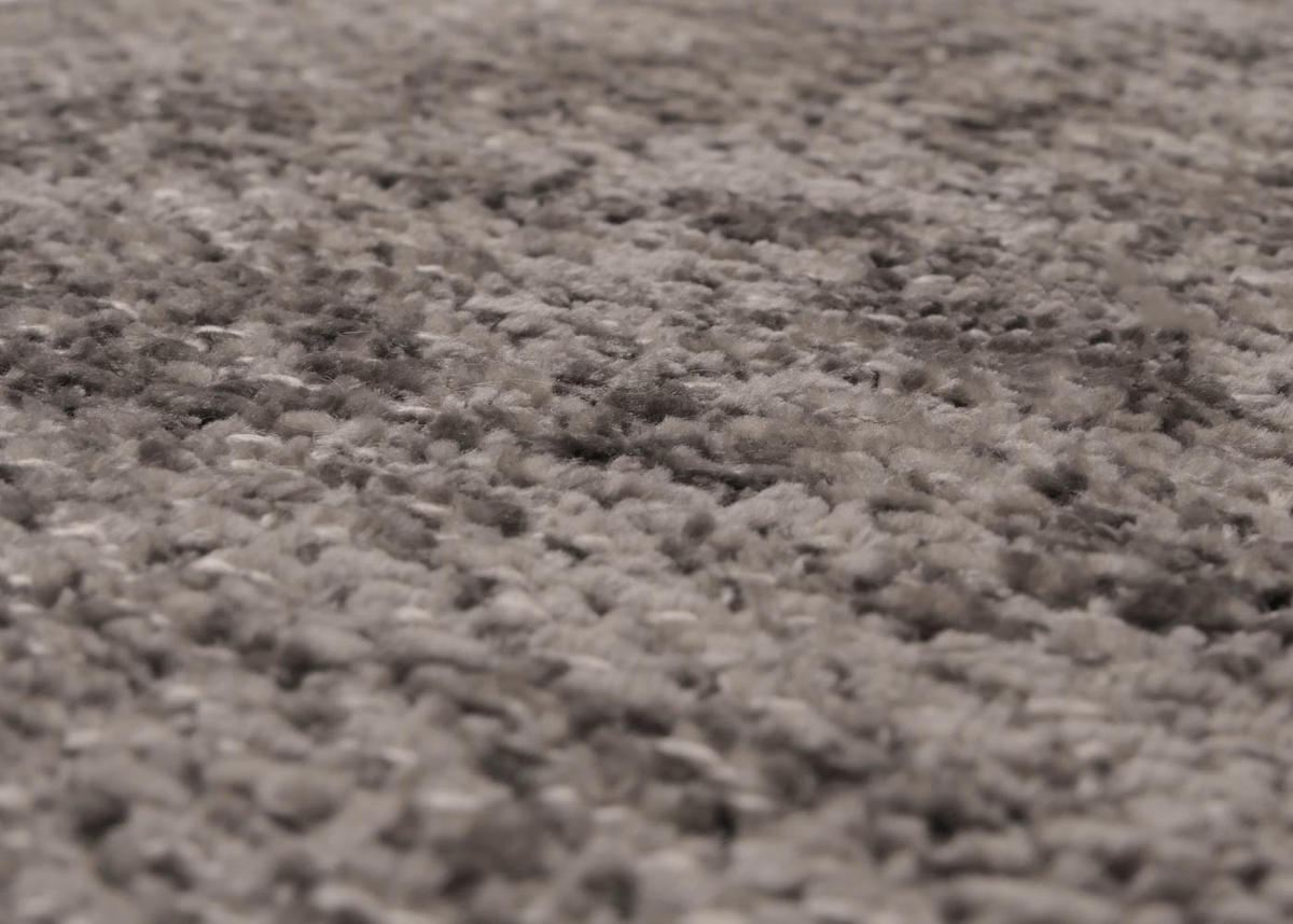 SITZBANK 90x160x60cm Sitzhöhe 48cm Rückenlehne Stoff/Textil Chenille Metall 160cm Grau-Braun - Graubraun, Textil (160/90/60cm) - BERLINLODGE