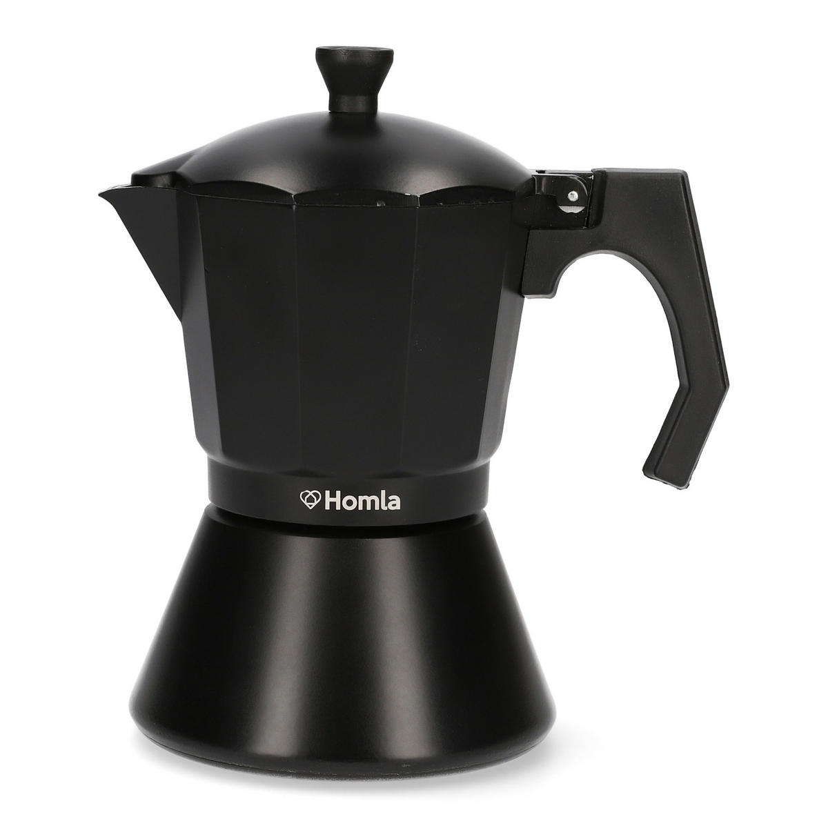 KAFFEEMASCHINE Mia Mokka schwarz 10/20 cm - Schwarz, Metall (10/15/20cm) - Homla