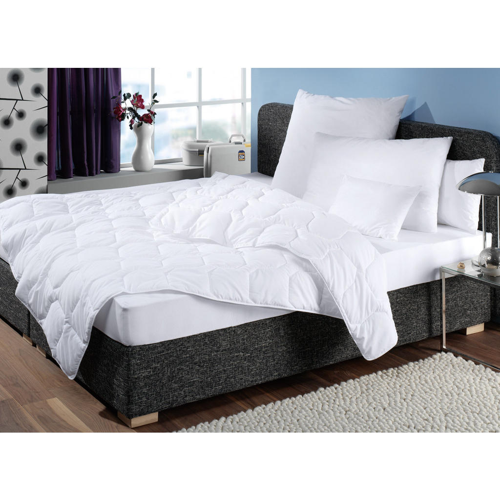 Thumbnail - Zollner Bettdecke,, Weiß, Textil, 135x200 cm, Oeko-Tex® Standard 100, Schlaftextilien, Bettdecken