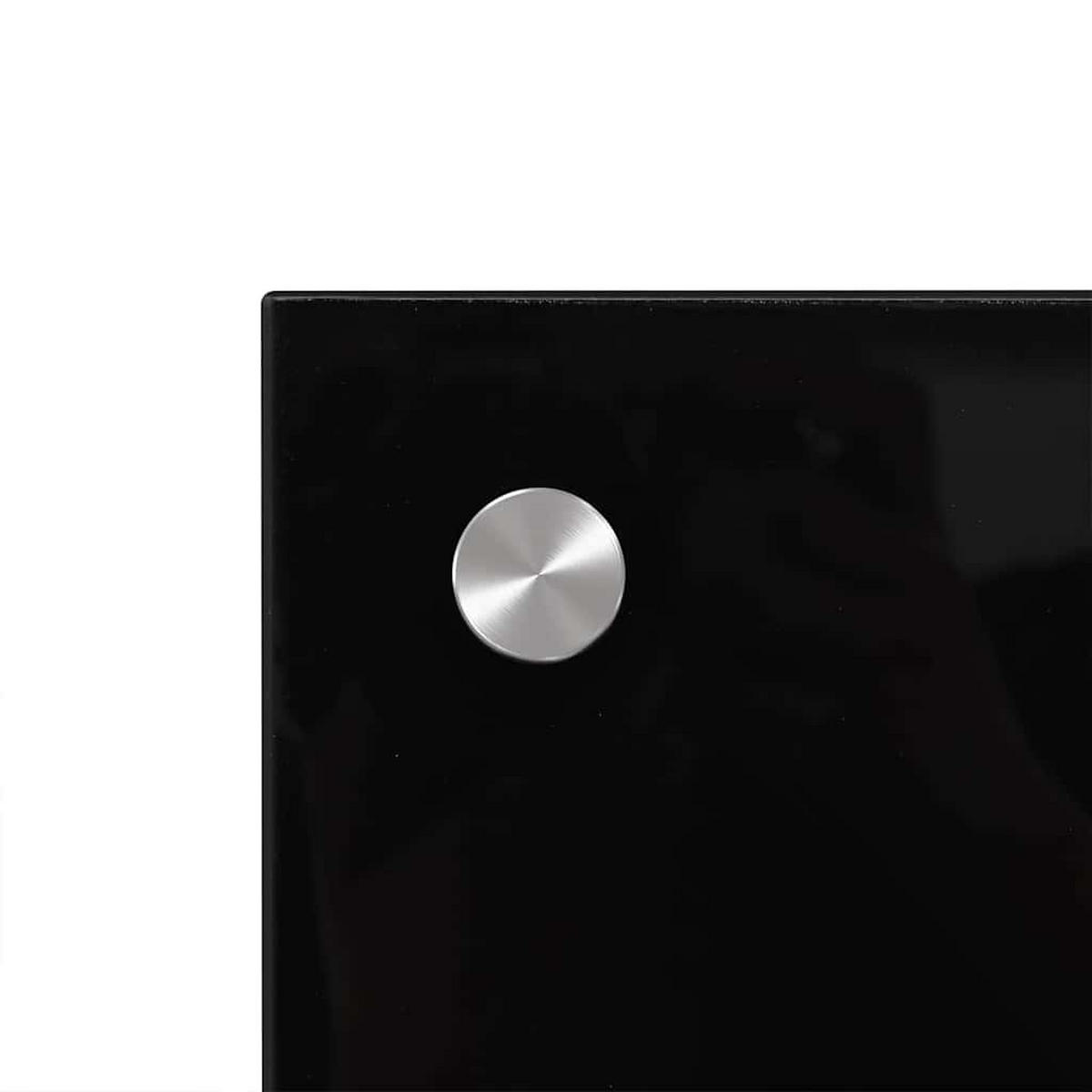 KÜCHENRÜCKWAND Glas 80x60 cm Schwarz Wand-Spritzschutz - Schwarz, Glas (80/60/0.6cm) - DELUKE