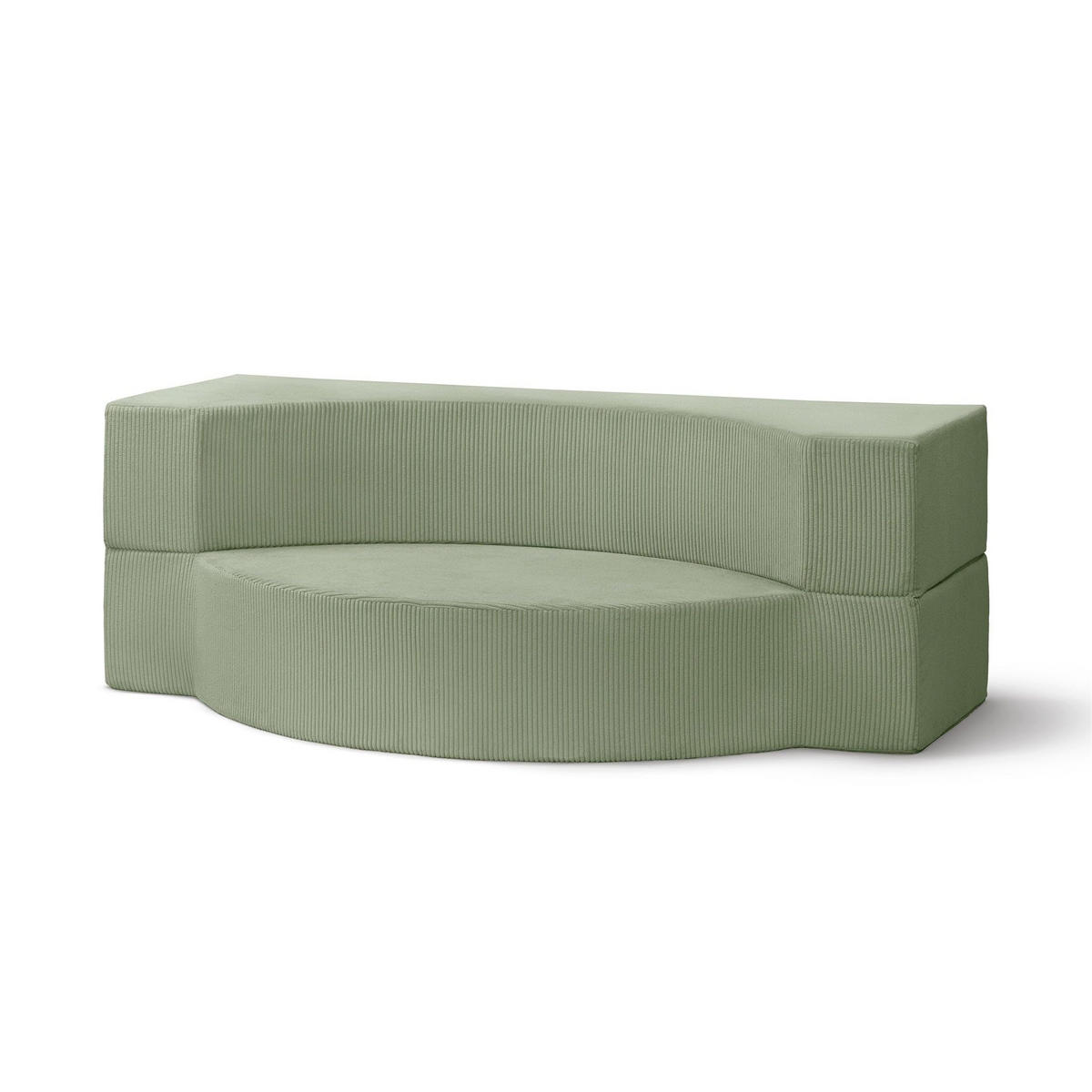 SOFA Lunaria Salbeigrün - Salbeigrün, Textil (200/70/100cm) - Pillovely