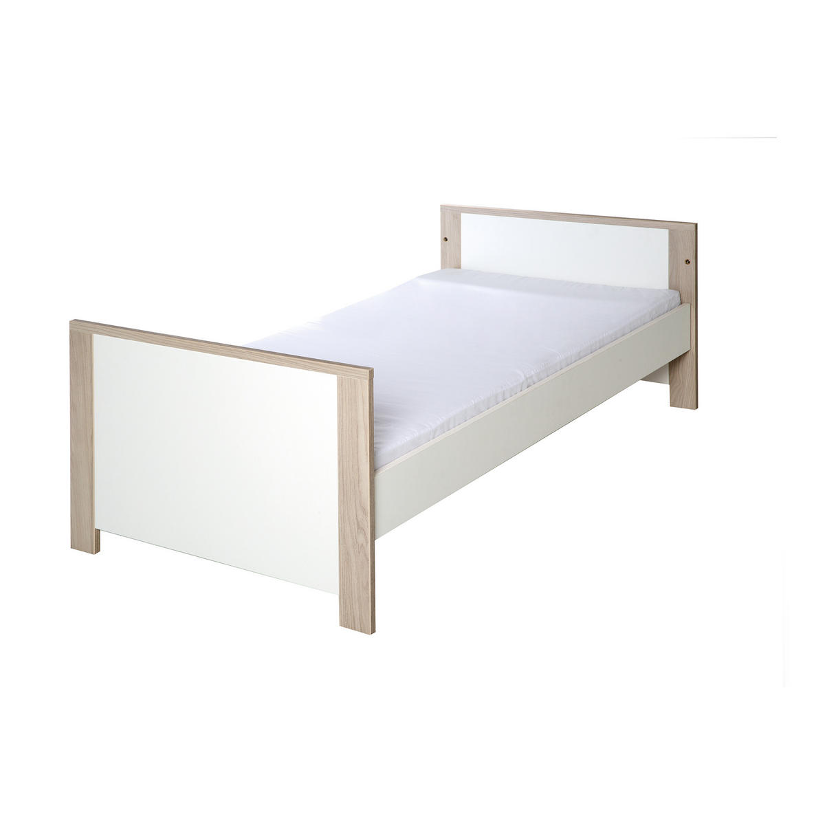 BABYBETT Olaf 70 x 140 cm - Weiß, Holzwerkstoff (70/140cm) - Roba