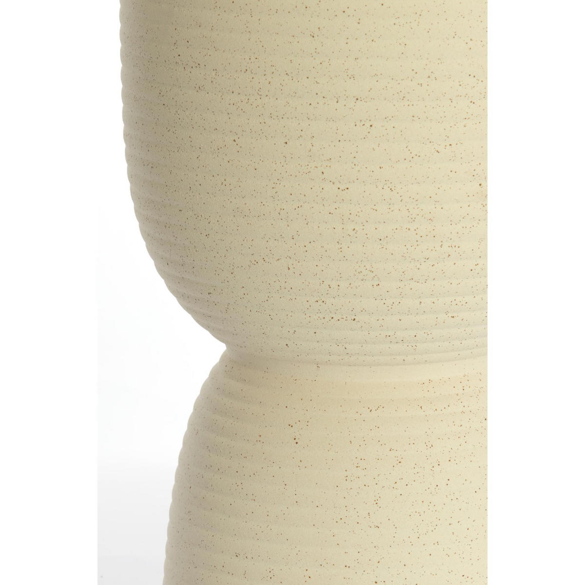 BEISTELLTISCH Finca Weiß 28.5/28.5/42 cm - Weiß, Keramik (28.5/28.5/42cm) - Light & Living