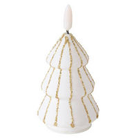 KERZE Toris Weihnachtsbaum 12 cm - Goldfarben, Glas (6/12/6cm) - Boltze Home
