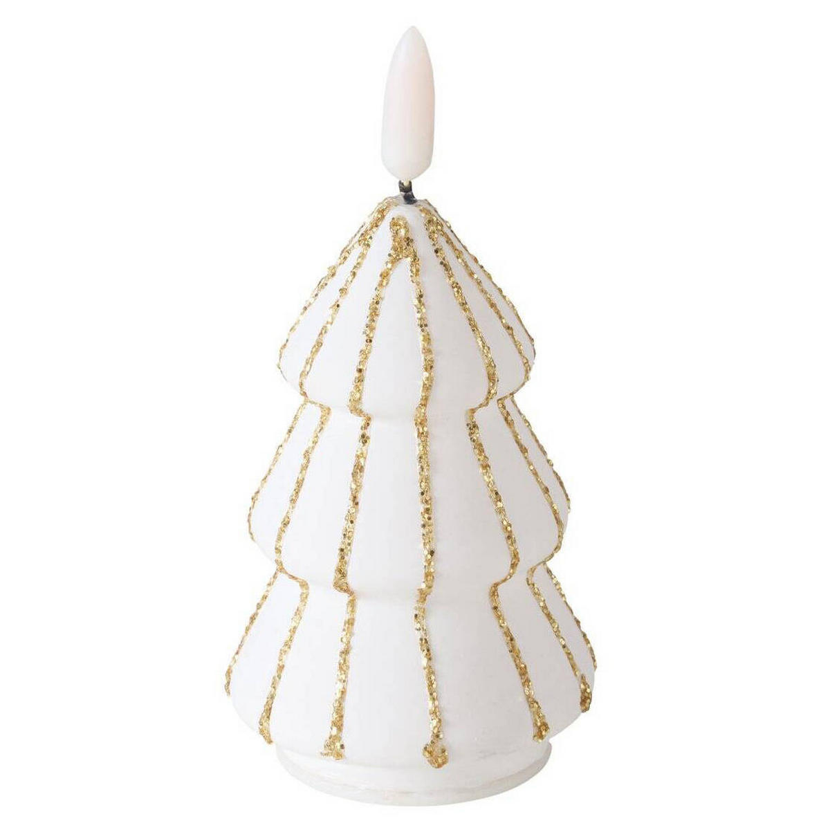 KERZE Toris Weihnachtsbaum 12 cm - Goldfarben, Glas (6/12/6cm) - Boltze Home
