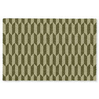 ROHOŽKA Vzor - abstraktní - zelená - letadla 120x80 cm - olivově zelená, textil/umělá hmota (120/0.4cm) - MuchoWow