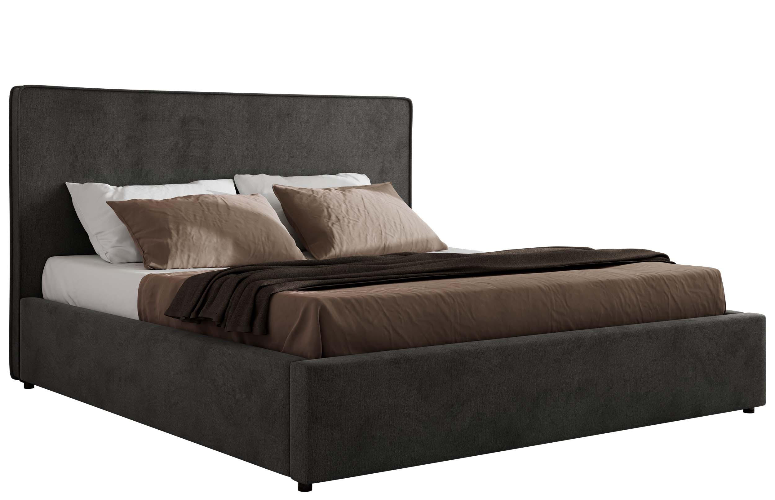 POLSTERBETT CORIVO CLASSIC 180/200 - Dunkelgrau Velvet - Pocket-Matratze - Dunkelgrau, Textil (180/200cm) - MKS