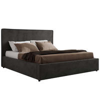 POLSTERBETT CORIVO CLASSIC 180/200 - Dunkelgrau Velvet - Pocket-Matratze - Dunkelgrau, Textil (180/200cm) - MKS