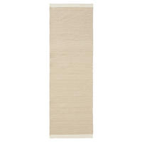 WOLLTEPPICH-LÄUFER Laura handgewebt 80/250 cm - Beige, Naturmaterialien/Textil (80/250cm) - benuta Pure