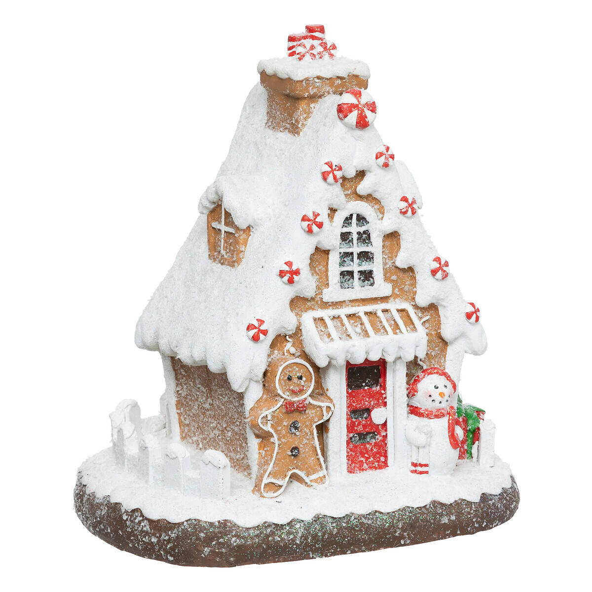 Atmosphera Createur d´interieur Lebkkuchenhausfigur Mehrfarbig 20x28x26 cm