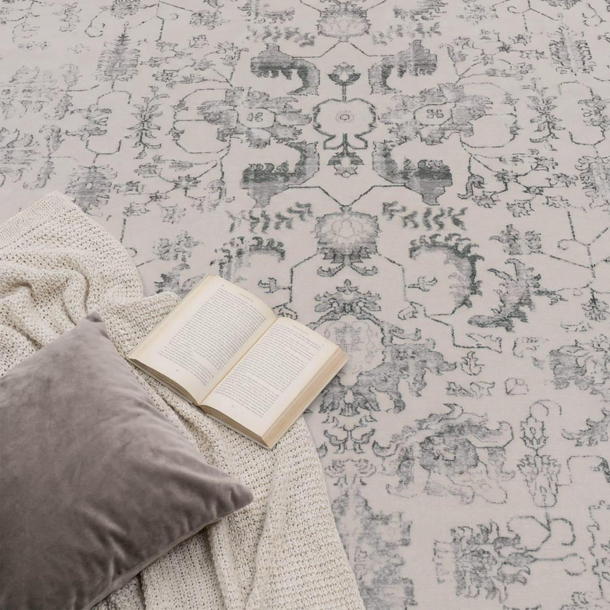 KURZFLOR-TEPPICH SEMER 427 SILBER 160X220 - Silberfarben, Kunststoff (160/220cm) - Paco Home